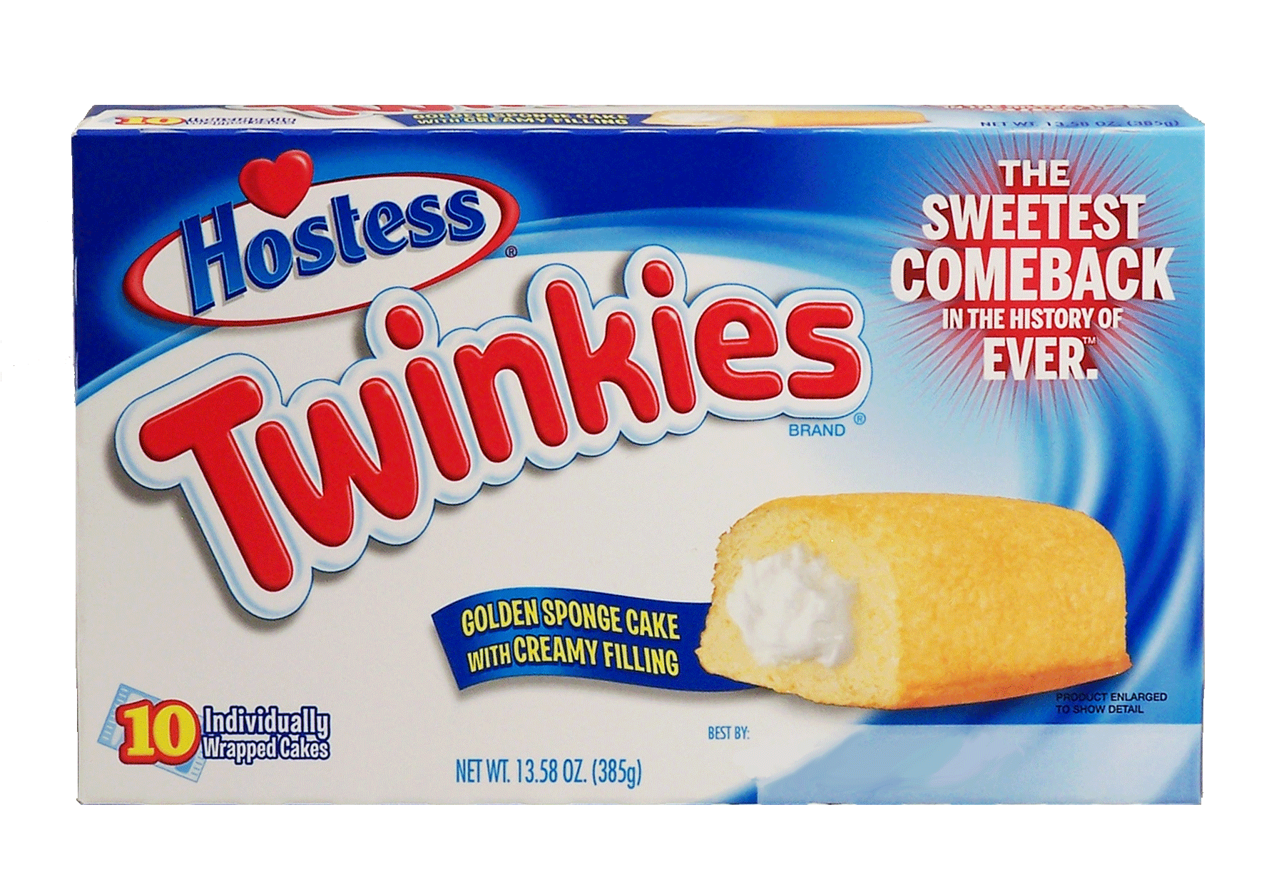 Hostess Twinkies golden sponge cake with creamy filling, 10 individually wrapped cakes Full-Size Picture